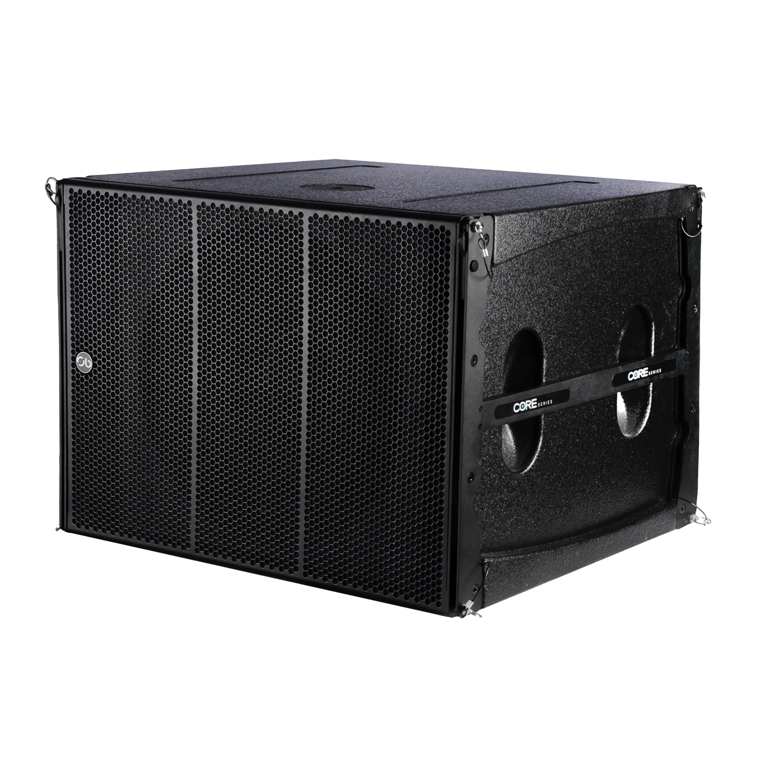 sound-barrier-core-10218SP-line-array-subwoofer-flyable-angleview Sound Barrier Core 10218sp line array subwoofer 18 inch