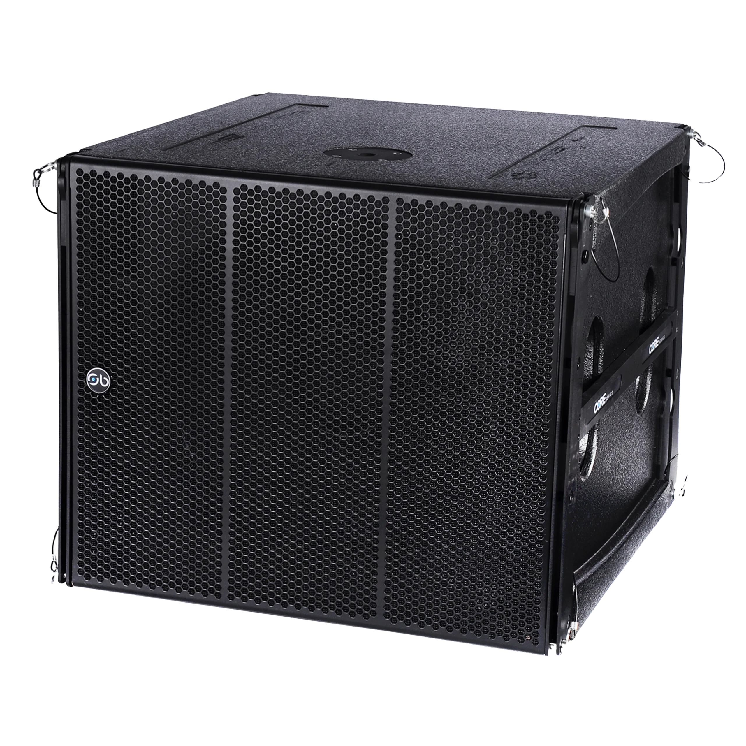 sound-barrier-core-8218SA-line-array-subwoofer-flyable-active-frontangleview Sound Barrier Core 8218SA/SP Active / Passive Subwoofer