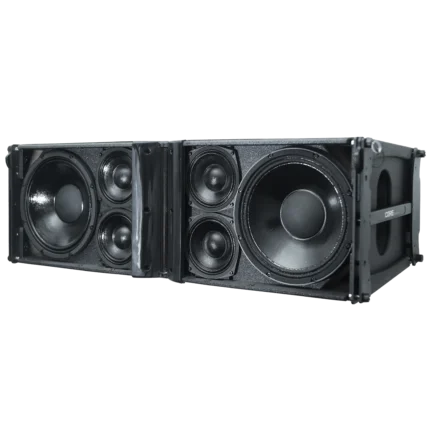 Sound Barrier CORE212A Line Array Active Loudspeaker grill off angle