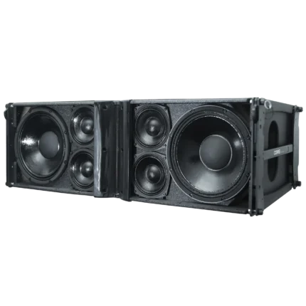Sound Barrier CORE212A Line Array Active Loudspeaker grill off angle