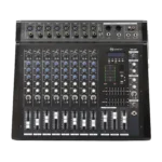 Sound Barrier MX8.3BT 8-channel powered audio mixer with Bluetooth and dual 700W amplifier