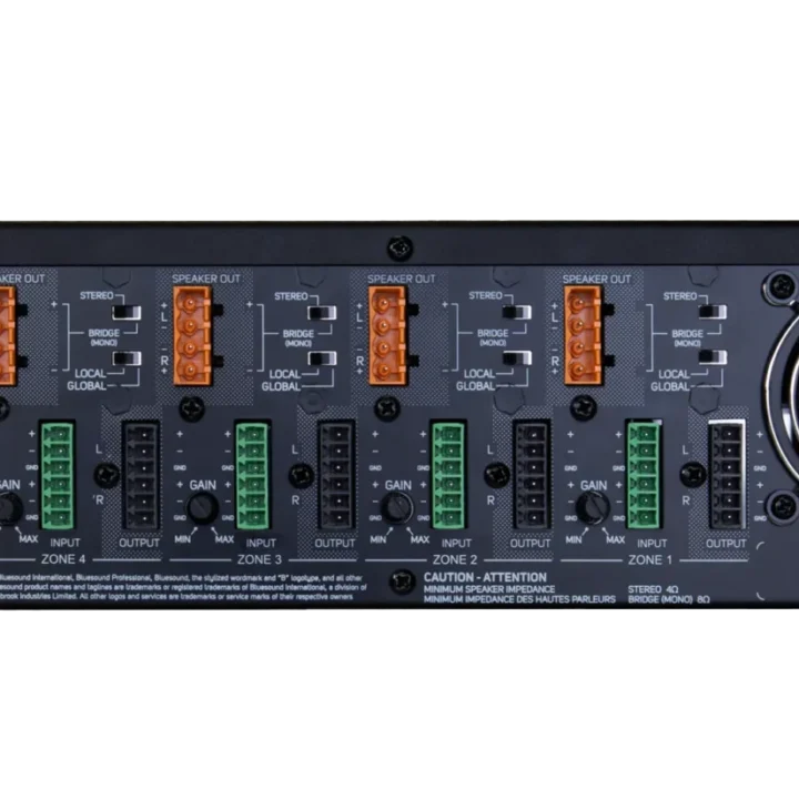 Bluesound Professional A860 8-Channel Power Amplifier for Commercial Installations