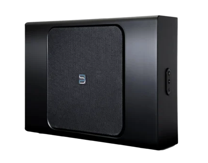 The Bluesound Professional BSW150 is a compact, network-active subwoofer engineered specifically for commercial installations.