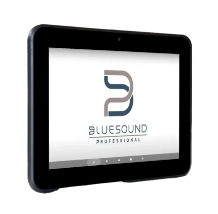 The Bluesound Professional CP300 is a sleek, low-profile wall-mounted control panel designed for seamless integration into commercial audio environments.