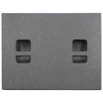 Side view of the Sound Barrier SWX121 subwoofer with vented port and structural detailing