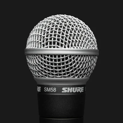 Shure-SM58-Cardioid-Dynamic-Vocal-Microphone-Close-Up-Front