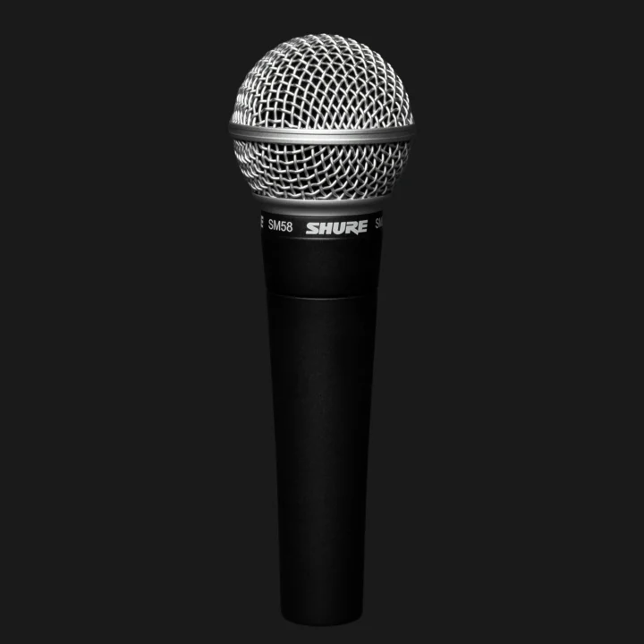 Shure SM58 Cardioid Dynamic Vocal Microphone Close Front