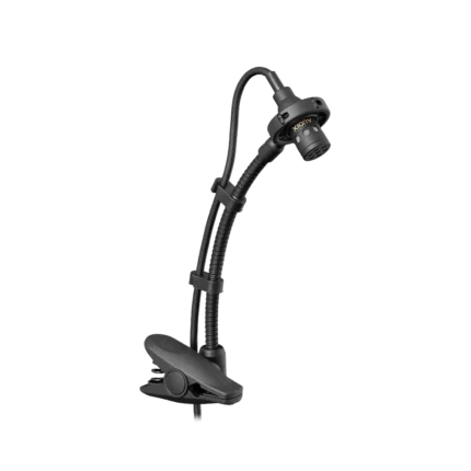 AUD ADX18HC 18-inch miniature gooseneck condenser microphone shown from side angle with flexible neck