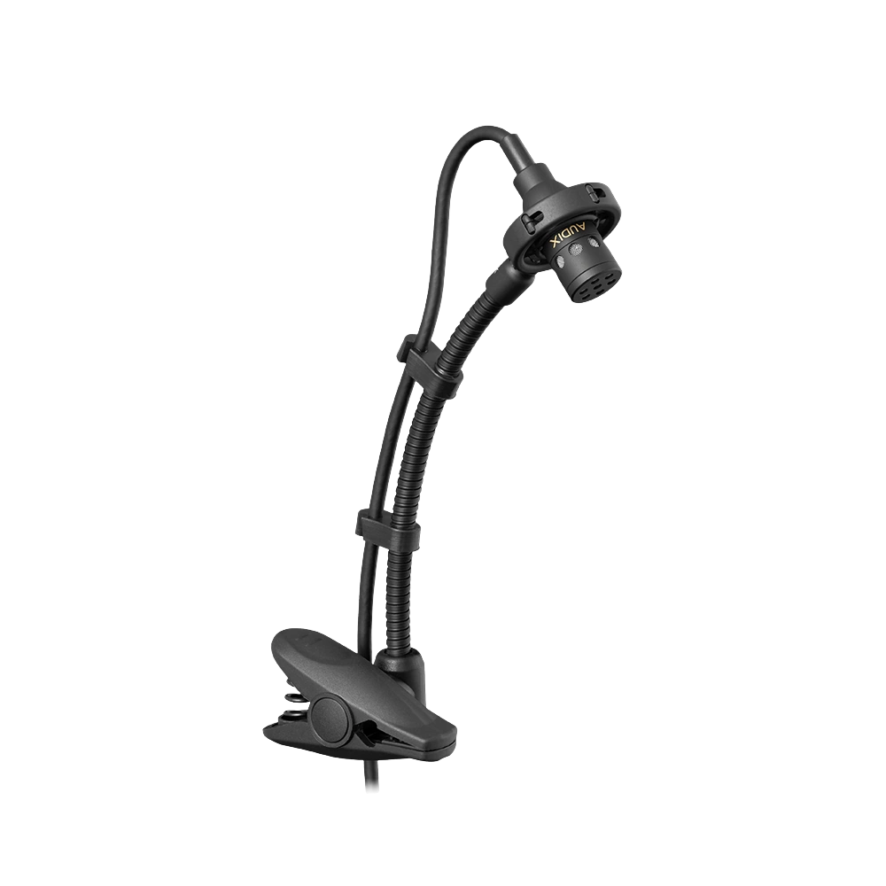 AUD ADX18HC Miniature Gooseneck Condenser Microphone Side View AUD ADX18HC 18-inch miniature gooseneck condenser microphone shown from side angle with flexible neck