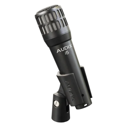 AUD all-purpose professional dynamic instrument microphone showing capsule and grille detail