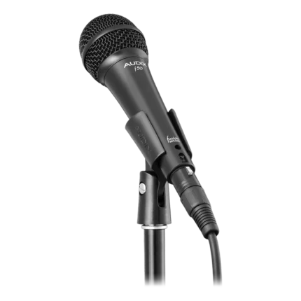 AUD AX F50 affordable vocal microphone showing capsule and grille detail