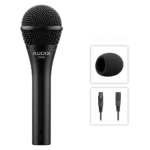 AUD AX OM5 professional dynamic vocal microphone with cardioid pattern and rugged metal construction
