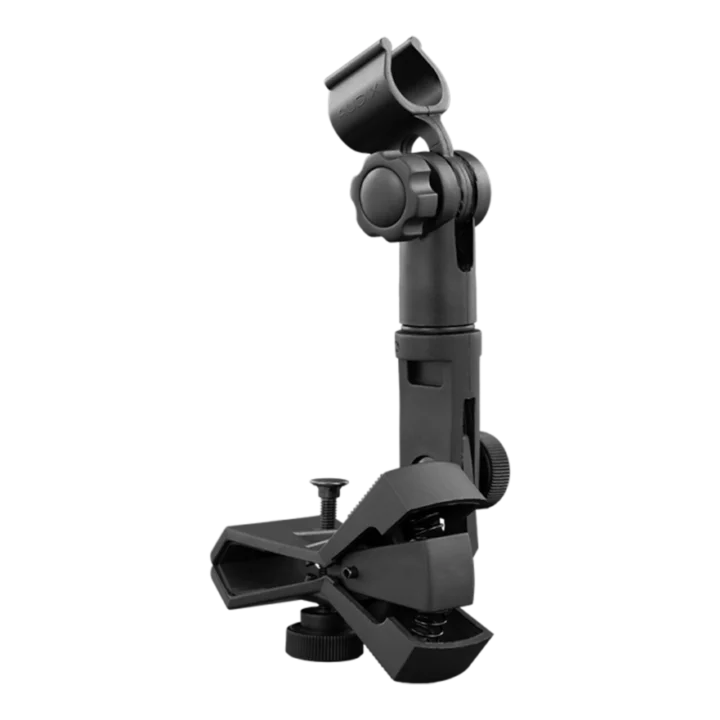 AUD dual pivot rim mounted clip showing mounting mechanism and pivot points detail