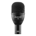 AUD 7-piece Fusion drum microphone package showing microphone capsule and mounting hardware detail