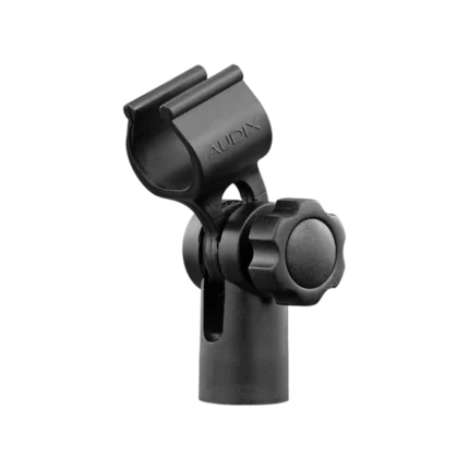 AUD heavy duty snap on clip showing locking mechanism and grip detail from side angle