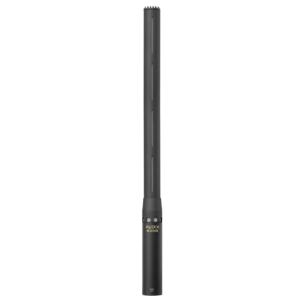 AUD high output mini-condenser microphone showing capsule and mounting hardware detail