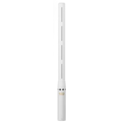 AUD high output mini-condenser microphone showing capsule and mounting hardware detail