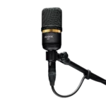 AUD large diaphragm condenser microphone showing capsule and internal components detail view