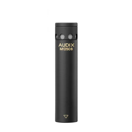 AUD M1250BHC miniaturized condenser microphone showing capsule and connector detail