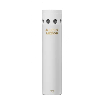AUD M1250BW miniaturized condenser microphone showing capsule and connector detail
