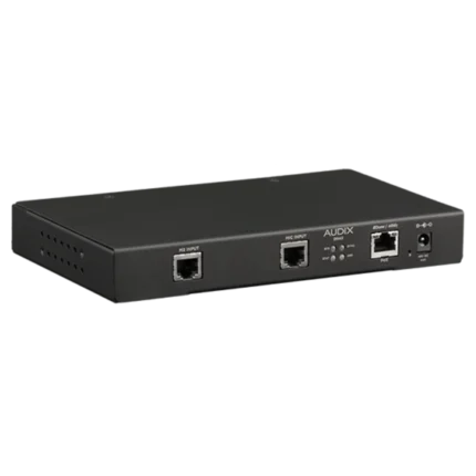 AUD M3 Onramp for Dante audio interface showing rear panel connections and ports