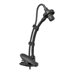 AUD miniature gooseneck condenser microphone with flexible 18 inch neck and professional capsule design