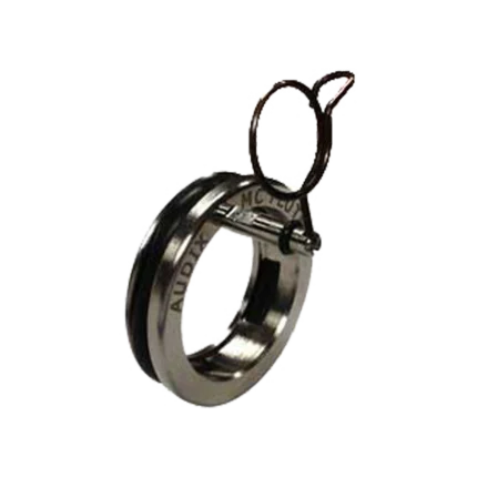 AUD miniaturized condenser flute microphone showing compact design and professional audio specifications