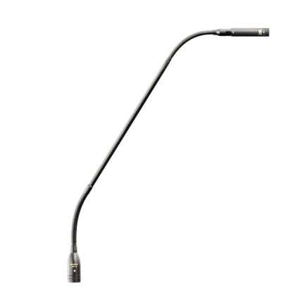 AUD modular gooseneck microphone system showing flexible articulation and connector details