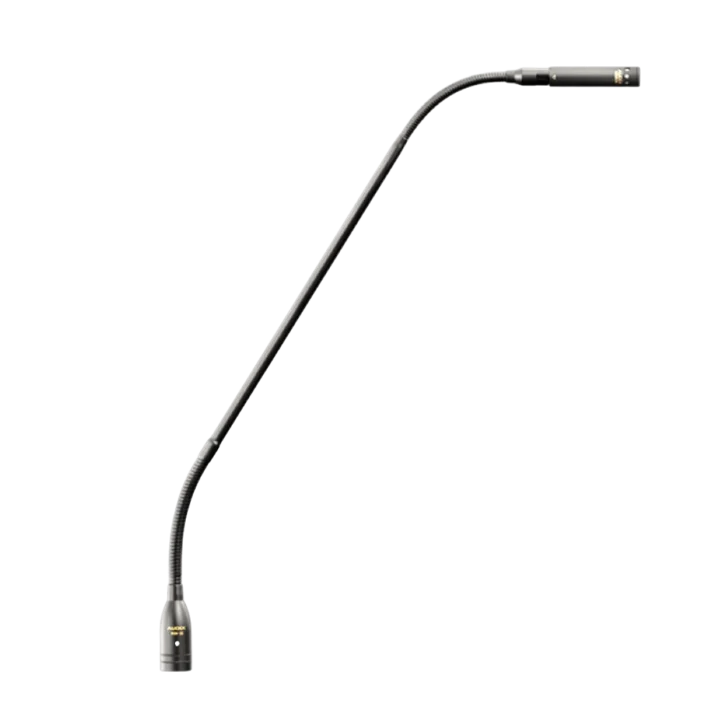 AUD modular gooseneck microphone system showing flexible articulation and connector details