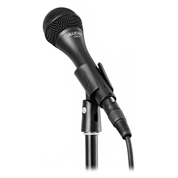 AUD multi-purpose dynamic microphone showing grille mesh and capsule detail construction