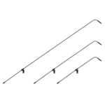 AUD miniaturized condenser microphone boom with multiple length extension options side view
