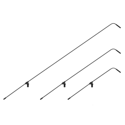 AUD miniaturized condenser microphone boom with multiple length extension options side view