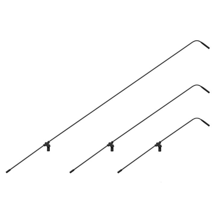 AUD miniaturized condenser microphone boom with multiple length extension options side view