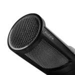 AUD PDX520 dynamic vocal microphone in live performance application with stand mount