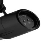 AUD PDX520 dynamic vocal microphone in use during live stage performance with performer