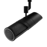 AUD PDX520 dynamic vocal microphone close-up detail showing grille and capsule design