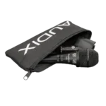 AUD premium electret condenser vocal microphone showcasing capsule and acoustic design features