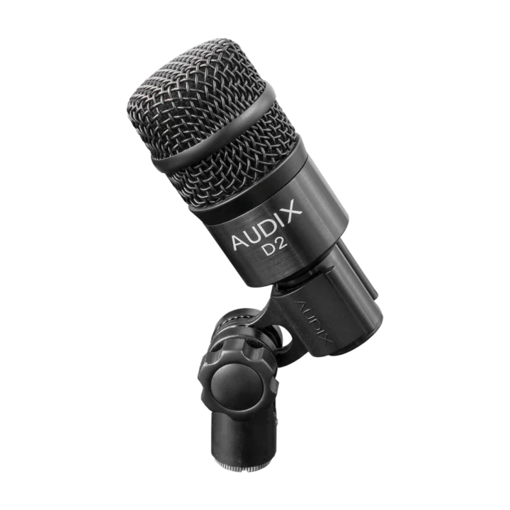 AUD professional dynamic instrument microphone showing capsule and grille detail construction