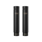 AUD professional studio cardioid condenser microphone shown from side angle with capsule and body visible