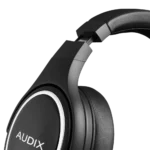 AUD professional studio headphones showing detailed control panel and adjustment mechanisms