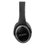 AUD professional studio headphones showing premium ear cup design and headband construction detail