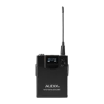 AUD R41 RX receiver with B60 bodypack transmitter and ADX10 lavalier microphone wireless system