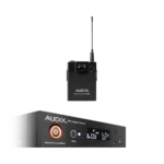 AUD R41 RX wireless receiver and B60 bodypack transmitter system components