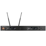 AUD R42 RX wireless receiver with H60/OM2 transmitter and B60 bodypack system detail