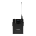 AUD R42 two channel wireless receiver with dual B60 bodypack transmitters, professional audio equipment