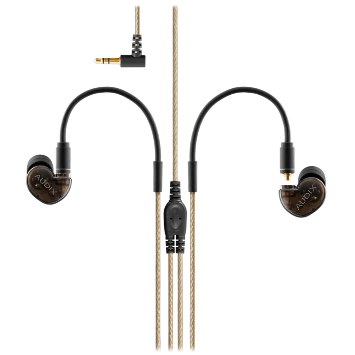 Audix A10X in-ear monitors studio-quality earphones with extended bass driver and premium audio components visible
