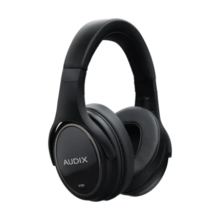 Audix A150 headphones Studio Reference headphones shown from side angle displaying ear cup design and headband construction