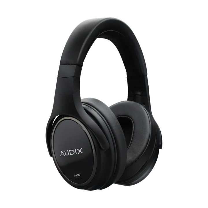 Audix A150 headphones Studio Reference headphones shown from side angle displaying ear cup design and headband construction