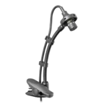 AUD wireless condenser instrument microphone showing internal component detail and capsule construction