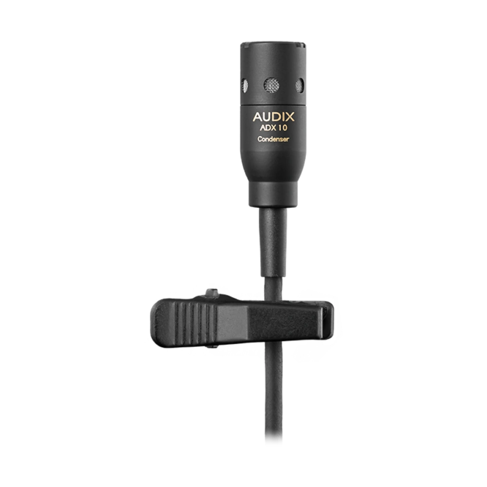 AUD Wireless Component Condenser Vocal Microphone Detail View AUD wireless component condenser vocal microphone showing capsule and connector details